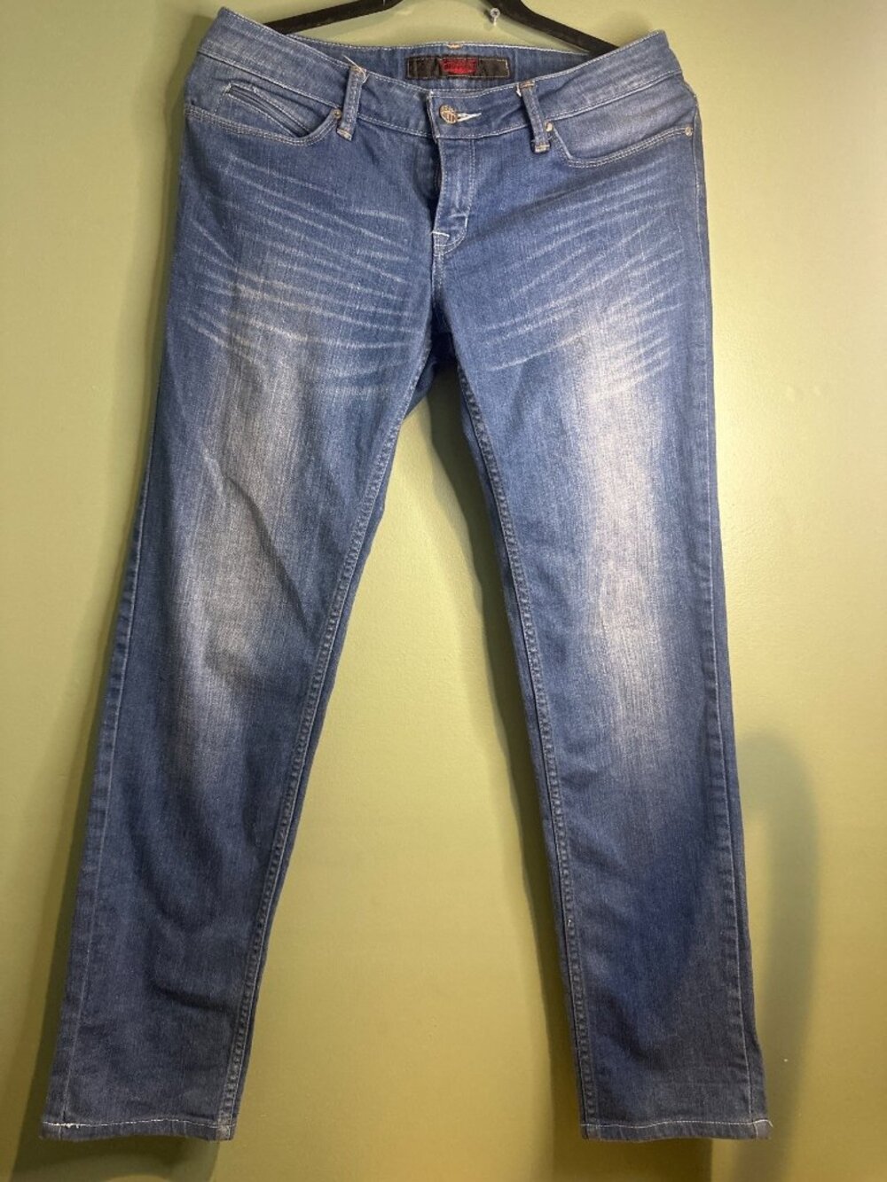 Big John Womens 32x31 Jeans Medium Wash Straight Leg Stretch Denim streetwear